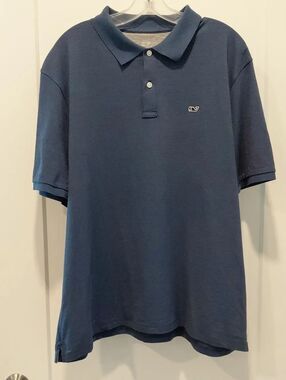 Vineyard Vines Men's Navy Short-Sleeve Polo